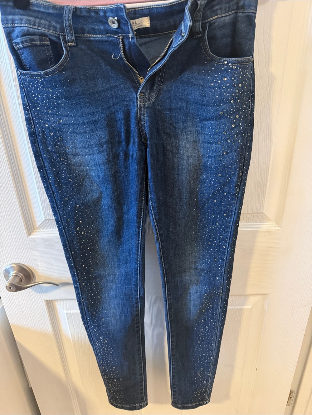 Paris Boutique Find ~ Dark Blue Embellished Women's Jeans